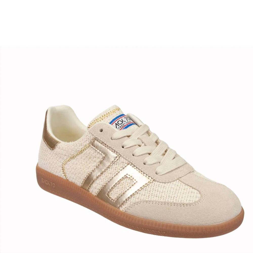 NEW BACK 70 women's luta 2512 sneakers in gold